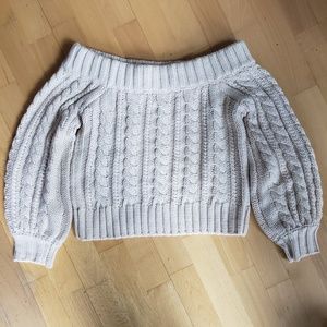 Forever21 - Cropped Off The Shoulder Sweater
